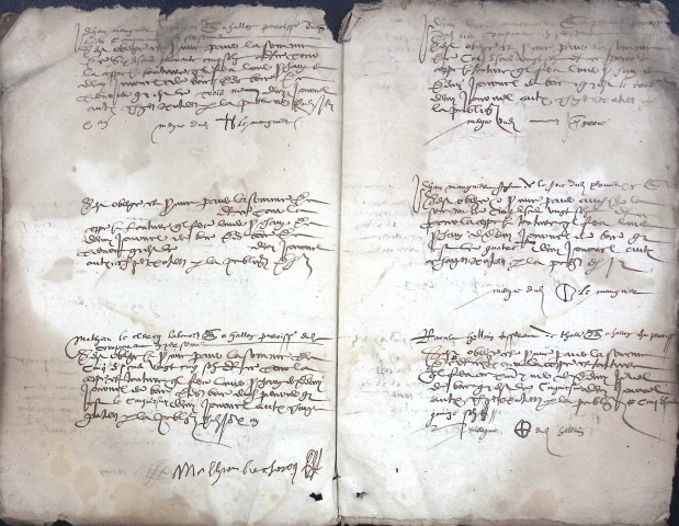 Etude de Me Jean Quignon à Amiens (étude n°22). Minutes de l'année 1587