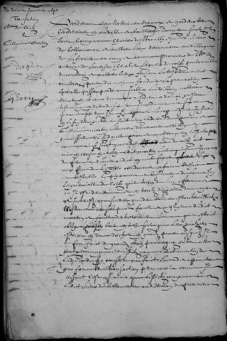Etude de Me Claude Limeux à Amiens (étude n°5). Minutes de l'année 1647