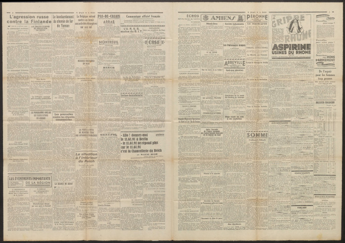 Le Progrès de la Somme, numéro 22054, 7 février 1940