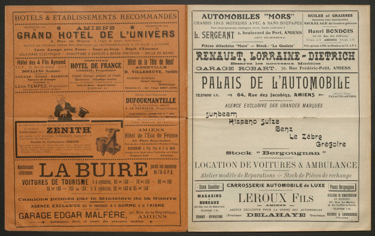 Automobile-club de Picardie et de l'Aisne. Revue mensuelle, 9e année, décembre 1913