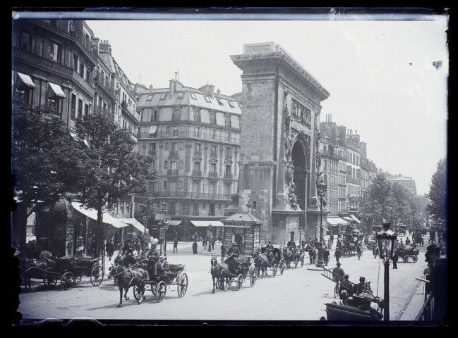 Paris porte Saint-Denis - vue face - juillet 1894