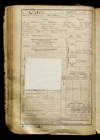 Oger, Charles Ambroise Antoine, né le 04 novembre 1882 à Domart-en-Ponthieu (Somme), classe 1902, matricule n° 164, Bureau de recrutement d'Abbeville