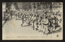 GUERRE 1914-1915. TROUPES ALGERIENNES. ALGERIAN TROOPS