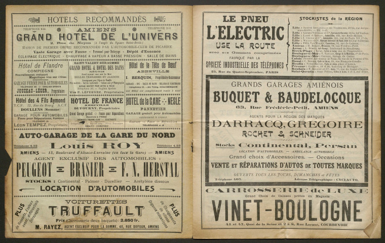 Automobile-club de Picardie et de l'Aisne. Revue mensuelle, 4e année, août 1908