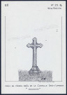 Eu : croix de pierre près de la chapelle Saint-Lambert - (Reproduction interdite sans autorisation - © Claude Piette)