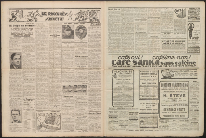 Le Progrès de la Somme, numéro 18826, 16 mars 1931