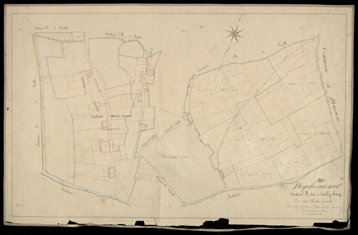 Plan du cadastre napoléonien - Noyelles-sur-Mer (Noyelle sur Mer) : Sailly-Bray, B1