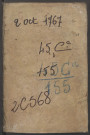 Contrôle des actes du bureau d’Amiens pour la période du 2 octobre 1767 au 7 mars 1768