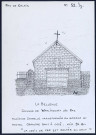 La Bellevue (commune de Warlincourt-lès-Pas, Pas-de-Calais) : ancienne chapelle transformée en garage - (Reproduction interdite sans autorisation - © Claude Piette)
