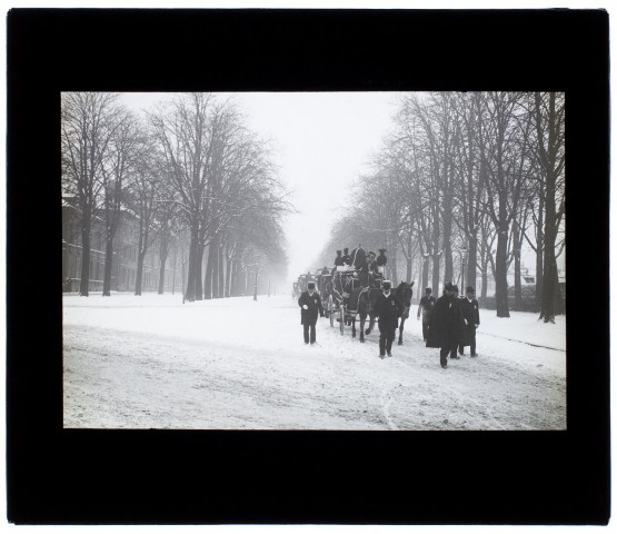 Effet de neige boulevard Saint-Charles - janvier 1909