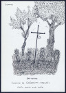 Onicourt (commune de Grébault-Mesnil) : croix dans une haie - (Reproduction interdite sans autorisation - © Claude Piette)