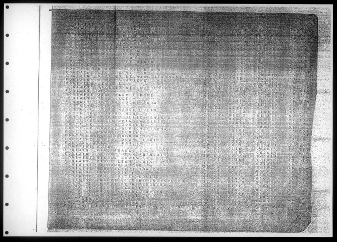 Table alphabétique du contingent 1939 - lettres E à L : bureaux de recrutement de la Deuxième Région Militaire (Départements du Nord, du Pas de Calais, de l'Aisne, de l'Oise, de la Somme, de l'Eure et de la Seine-Maritime)