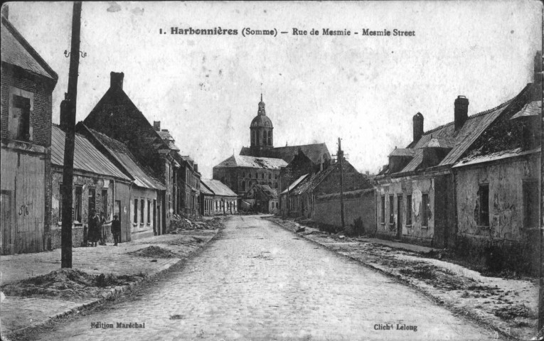 Harbonnières (Somme). Rue de Mesmie. Mesmie Street