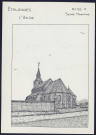 Etalondes (Seine-Maritime) : l'église - (Reproduction interdite sans autorisation - © Claude Piette)