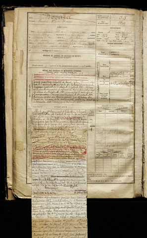 Boyard, Honorat Augustin François, né le 05 septembre 1885 à Cayeux-sur-Mer (Somme), classe 1905, matricule n° 515, Bureau de recrutement d'Abbeville