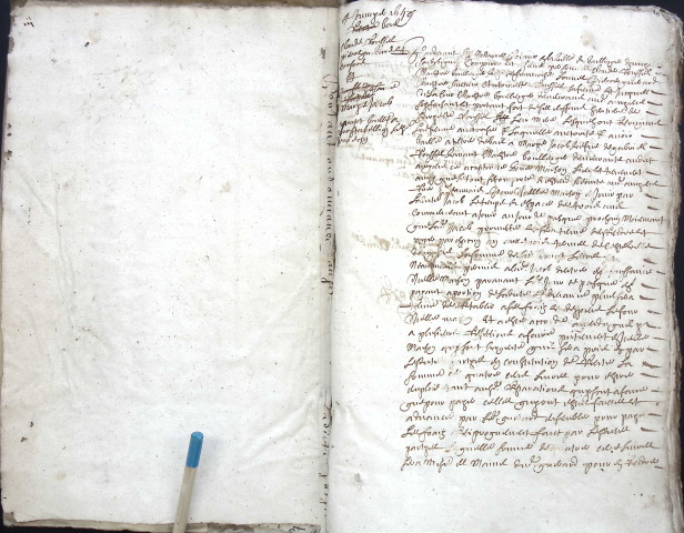 Etude de Me Pierre Trencart à Amiens (étude n°9). Minutes de l'année 1659