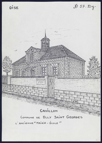 Cavillon (commune d'Ully-Saint-Georges, Oise) : ancienne mairie-école - (Reproduction interdite sans autorisation - © Claude Piette)