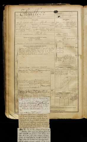 Thuillier, Georges Octave Gabriel, né le 25 septembre 1878 à Abbeville (Somme), classe 1898, matricule n° 670, Bureau de recrutement d'Abbeville