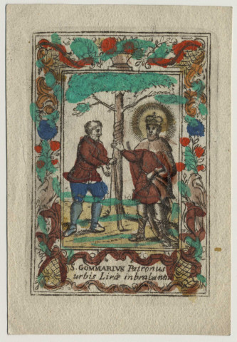 S Gommarius patronus ourbis lirae in brabantia