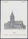 Vicq (Yvelines) : l'église face nord - (Reproduction interdite sans autorisation - © Claude Piette)