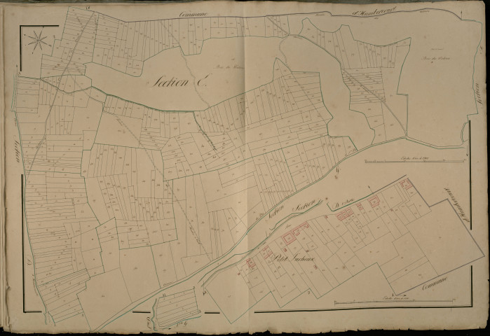 Plan du cadastre napoléonien - Lucheux : E