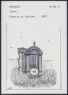 Arrest : chapelle de Catigny 1889 - (Reproduction interdite sans autorisation - © Claude Piette)