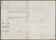 Plan d'une partie du port de Saint-Valery à joindre au rapport de l'ingénieur soussigné en date de ce jour sur la pétition du Sr Modeste Chatelain, le 6 février 1841 [pour l'établissement de grils de carénage].