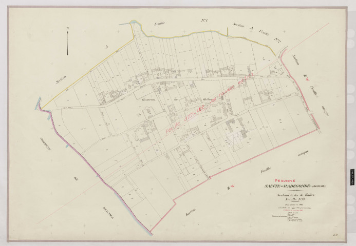 Plan du cadastre rénové - Sainte-Radegonde : section A3