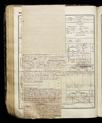 Masclet, Henri François Louis, né le 10 avril 1896 à Couture (La) (Pas-de-Calais), classe 1916, matricule n° 1119, Bureau de recrutement d'Amiens