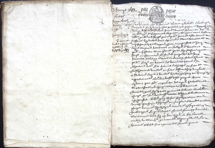 Etude de Me Pierre Trencart à Amiens (étude n°9). Minutes de l'année 1682