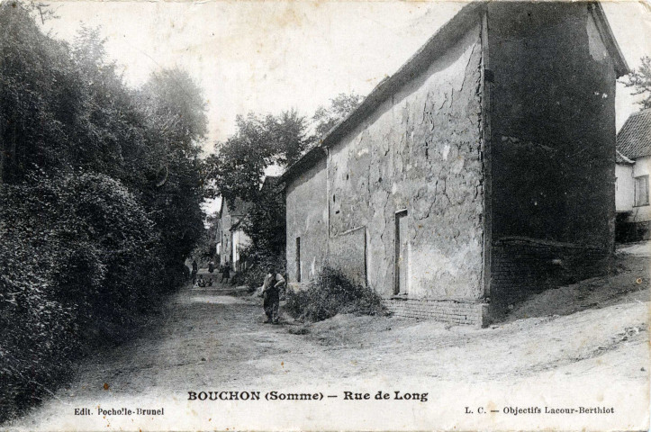 Bouchon (Somme). Rue de Long