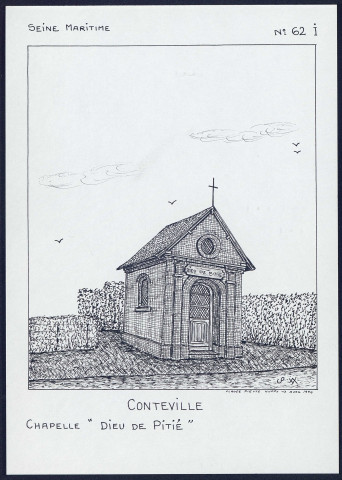 Conteville (Seine-Maritime) : chapelle “dieu de pitié” - (Reproduction interdite sans autorisation - © Claude Piette)