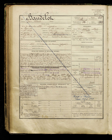 Baudelot, Jean Charles, né le 30 décembre 1897 à Moislains (Somme), classe 1917, matricule n° 559, Bureau de recrutement d'Amiens