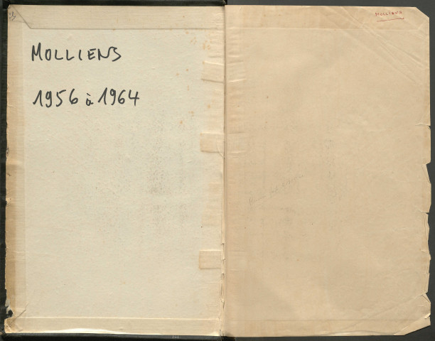 Table des successions et absences du bureau de Molliens-Vidame