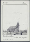Neuville au Bois : l'église avant la guerre - (Reproduction interdite sans autorisation - © Claude Piette)