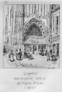 Amiens. Logette dans le portail latéral de léglise Saint Leu 1824