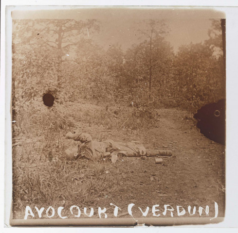 Avocourt (Verdun), cadavre