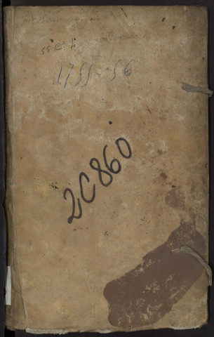 Contrôle des actes du bureau de Chaulnes pour la période du 25 février 1755 au 1er août 1756