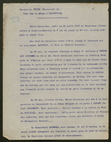 Témoignage de Besse, Robert et correspondance avec Jacques Péricard