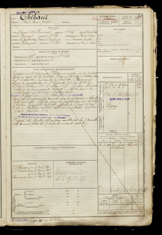 Thibaut, Paul Marie Joseph, né le 04 janvier 1896 à Hernicourt (Pas-de-Calais), classe 1916, matricule n° 2443, Bureau de recrutement d'Abbeville