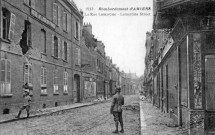 Bombardement d'Amiens - La rue-Lamartine - Lamartine Street