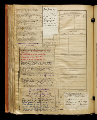 Desaintfuscien, Camille, né le 16 novembre 1892 à Salouël (Somme), classe 1912, matricule n° 1263, Bureau de recrutement d'Amiens