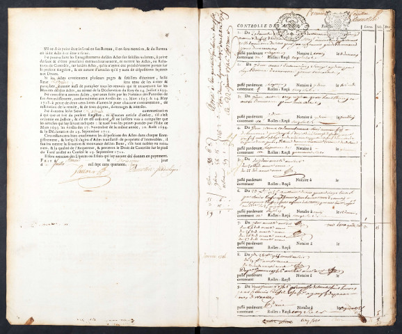 Contrôle des actes du bureau de Conty pour la période du 20 décembre 1745 au 28 juin 1748