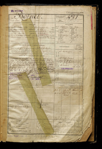 Boinet, Paul Ernest, né le 29 octobre 1899 à Huchenneville (Somme), classe 1919, matricule n° 491, Bureau de recrutement d'Abbeville