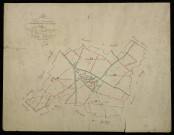 Plan du cadastre napoléonien - Erches : tableau d'assemblage