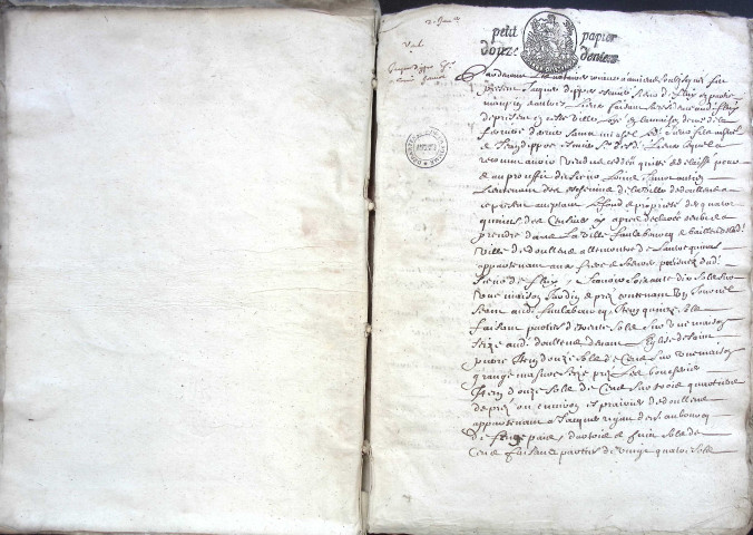 Etude de Me François Lecaron à Amiens (étude n°11). Minutes de l'année 1686