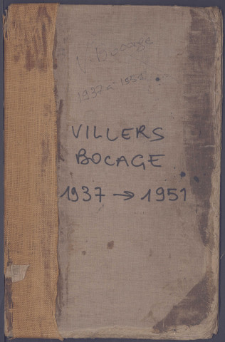 Table des successions et absences du bureau de Villers-Bocage