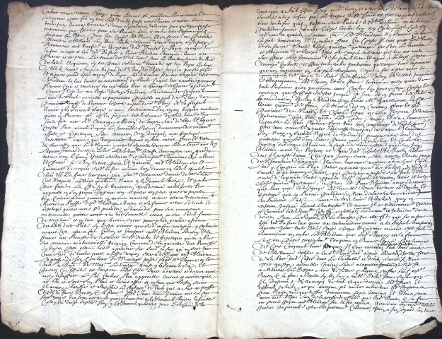 Etude de Me Antoine Limeu à Amiens (étude n°6). Minutes de l'année 1676