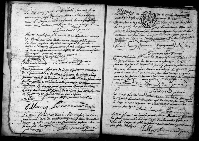 Ailly-sur-Noye (Saint-Martin) : baptêmes, mariages, sépultures (1751-1785)