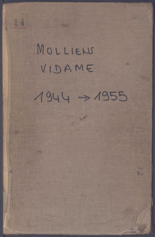 Table des successions et absences du bureau de Molliens-Vidame